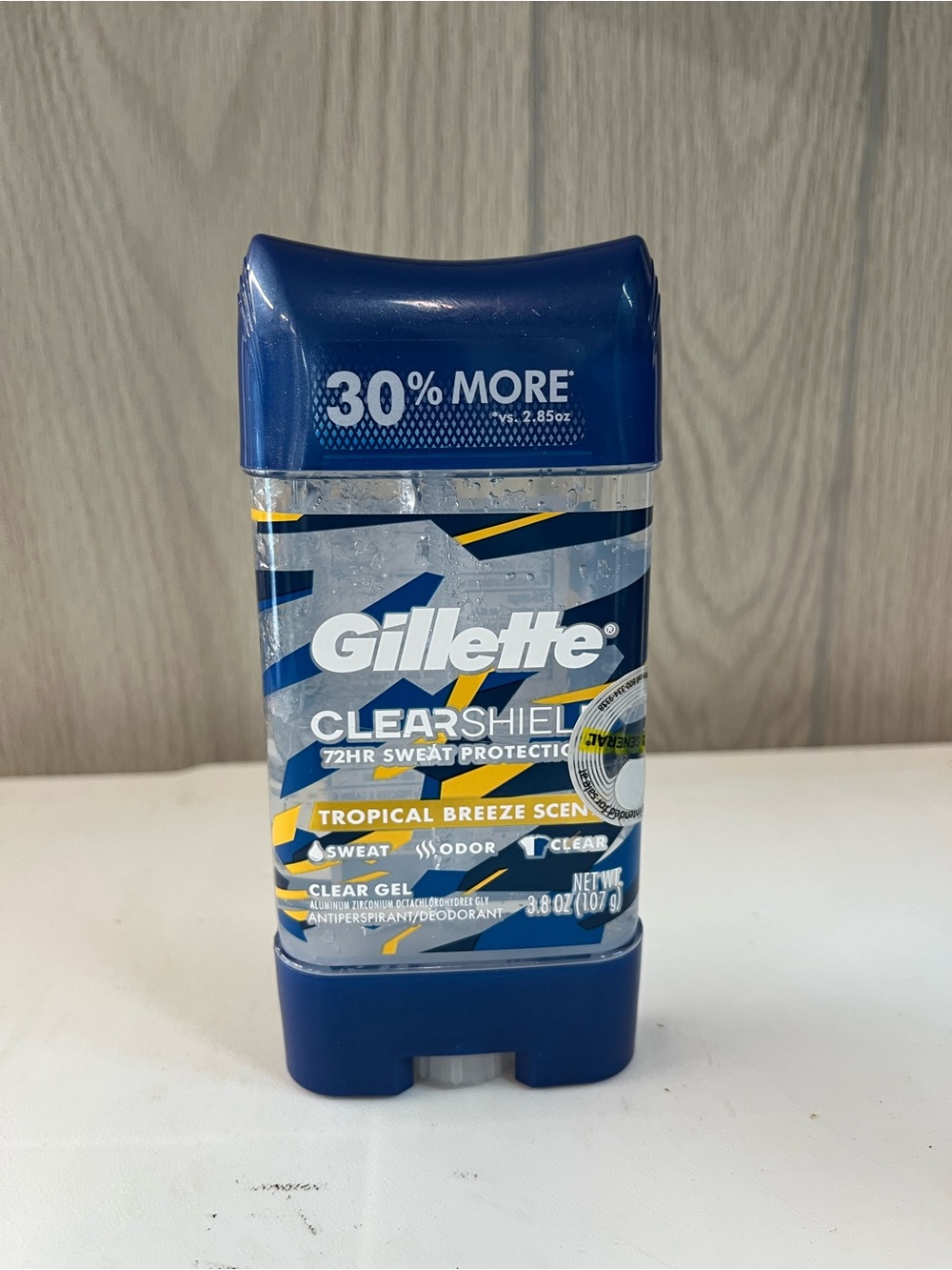 Gillette Clear Shield Gel Antiperspirant/Deodorant Tropical Breeze Scent 3.8oz